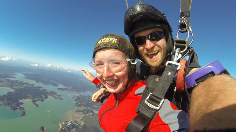 Experience the sheer thrill of freefall with a 12,000ft Tandem Skydive over the beautiful Bay of Islands!